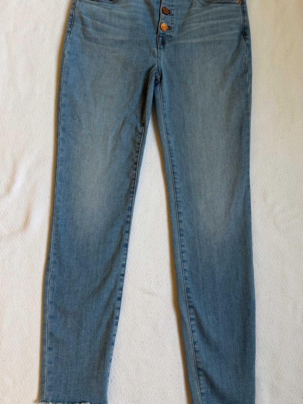 J.Crew 9" High-Rise Toothpick Skinny Jeans